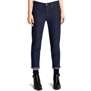 Vince Mason Relaxed Rolled Dark Wash Denim Ankle Jeans 27